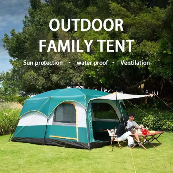 4/6 person waterproof outdoor family luxury camping tent
