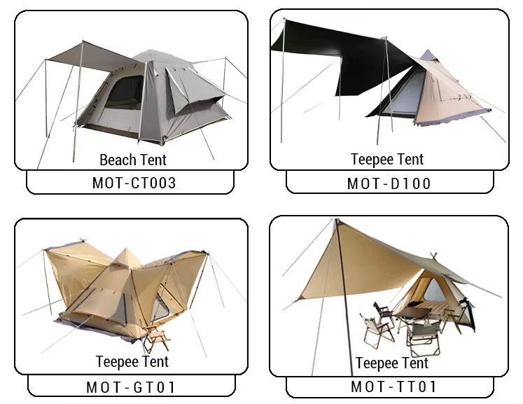 New Trend Outdoor Tents Oxford Fabric With Black Coating Automatic Tent One Living Room Camping Tent - Camping Tent - 12