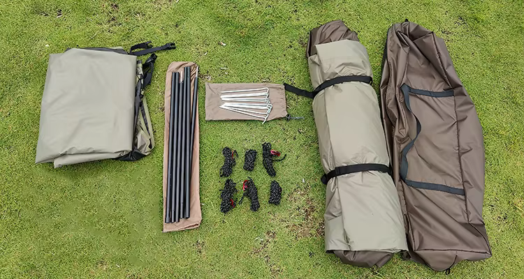 New Trend Outdoor Tents Oxford Fabric With Black Coating Automatic Tent One Living Room Camping Tent - Camping Tent - 3