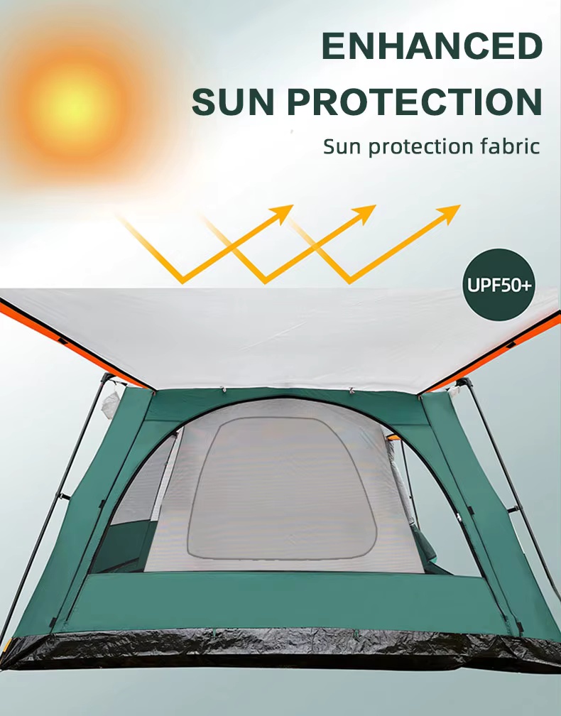 4/6 person waterproof outdoor family luxury camping tent - Camping Tent - 3