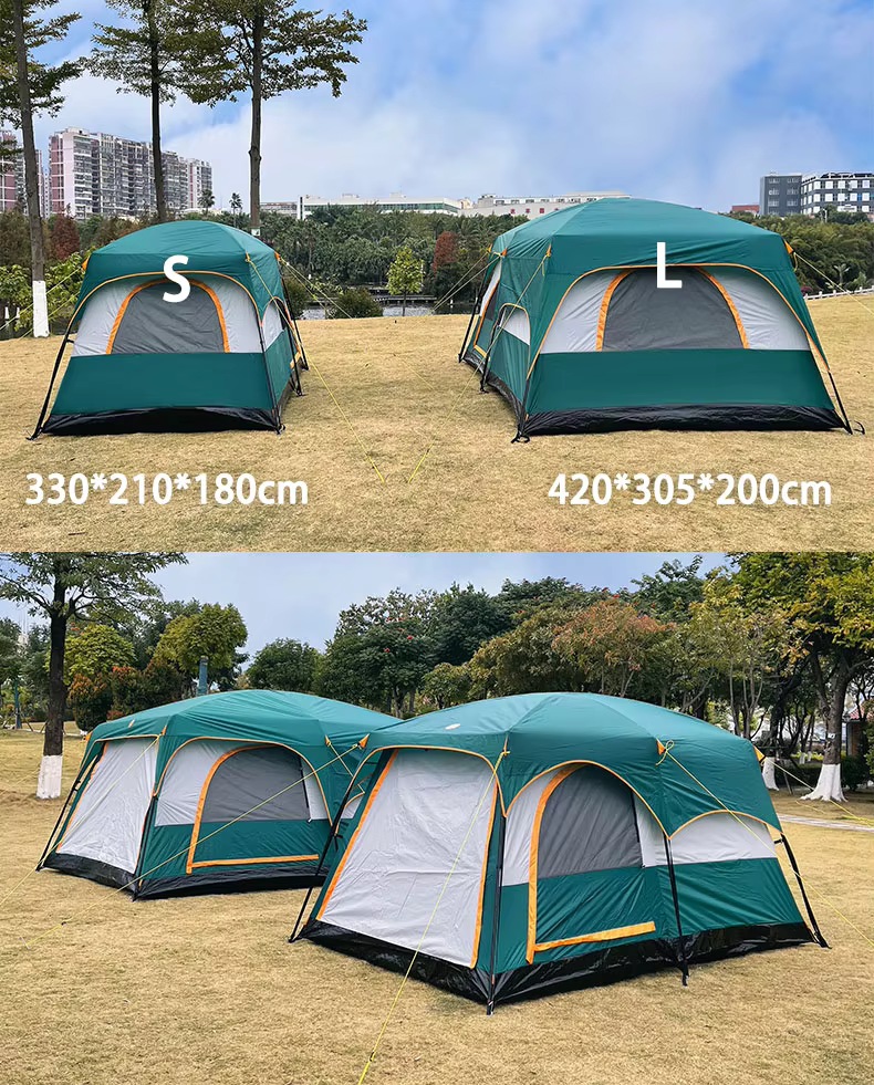 4/6 person waterproof outdoor family luxury camping tent - Camping Tent - 16